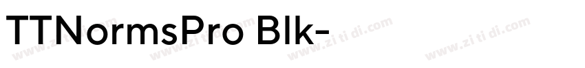 TTNormsPro Blk字体转换
